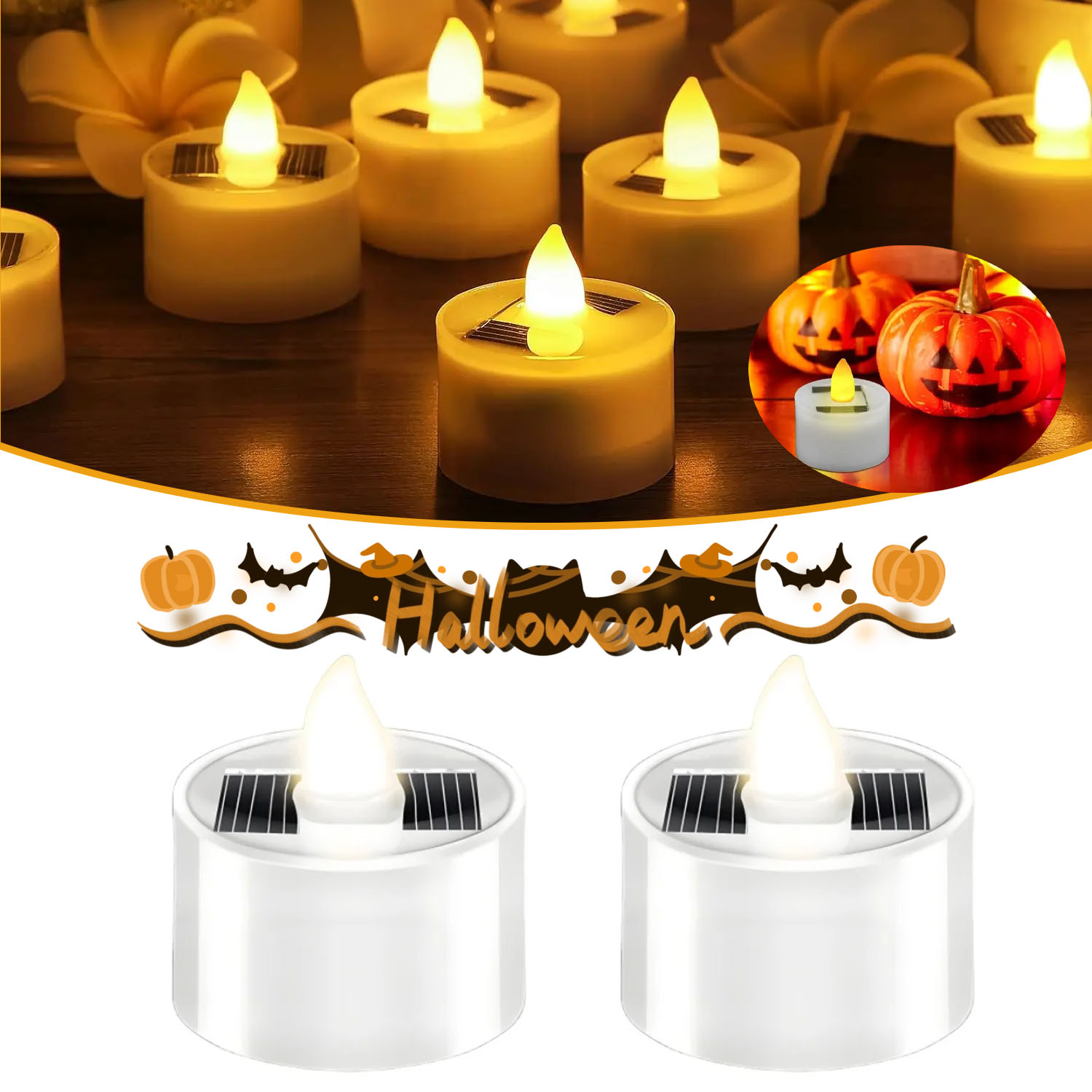 Outdoor Lighting Gazebo - 1-10PCS Outdoor Solar Tea Lights Realistic