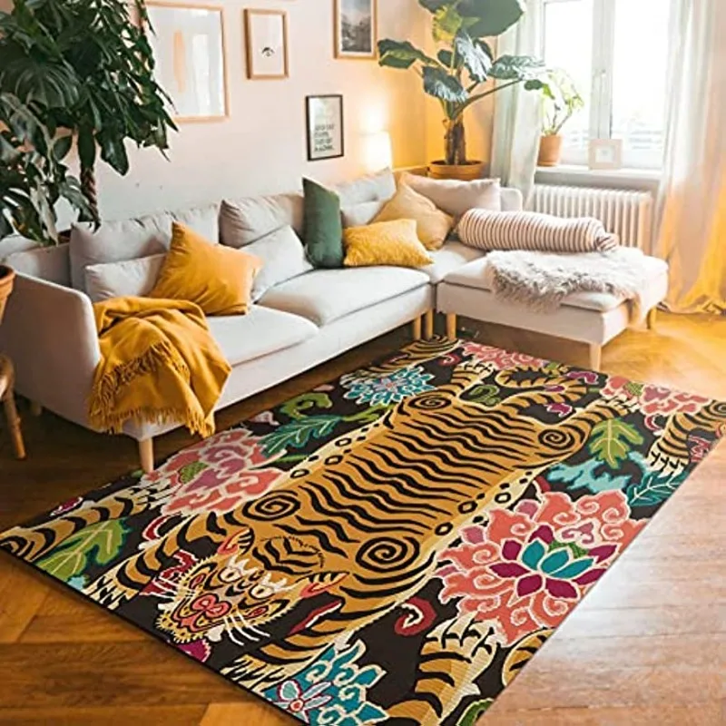 Outdoor Lighting Online - Vintage Tiger Decorate Living Room Carpet