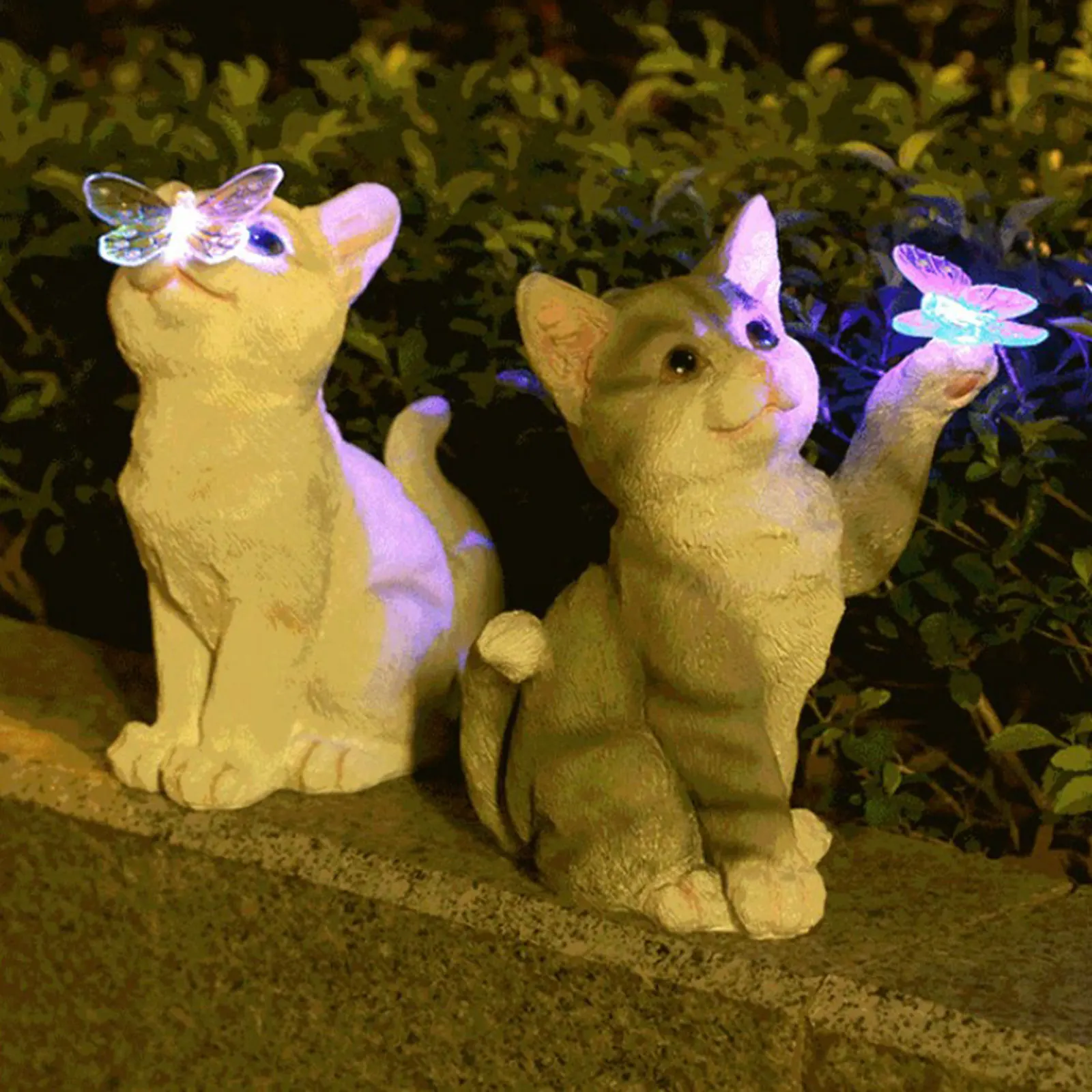 Outdoor Lighting Gazebo - Outdoor Cat Sculpture Figurine Pendant Garden
