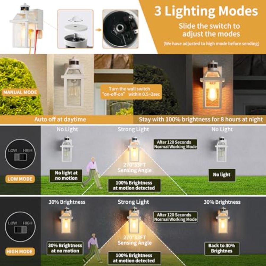 Porch Lights with GFCI Outlet, - Outdoor Lighting No Outlet review and price