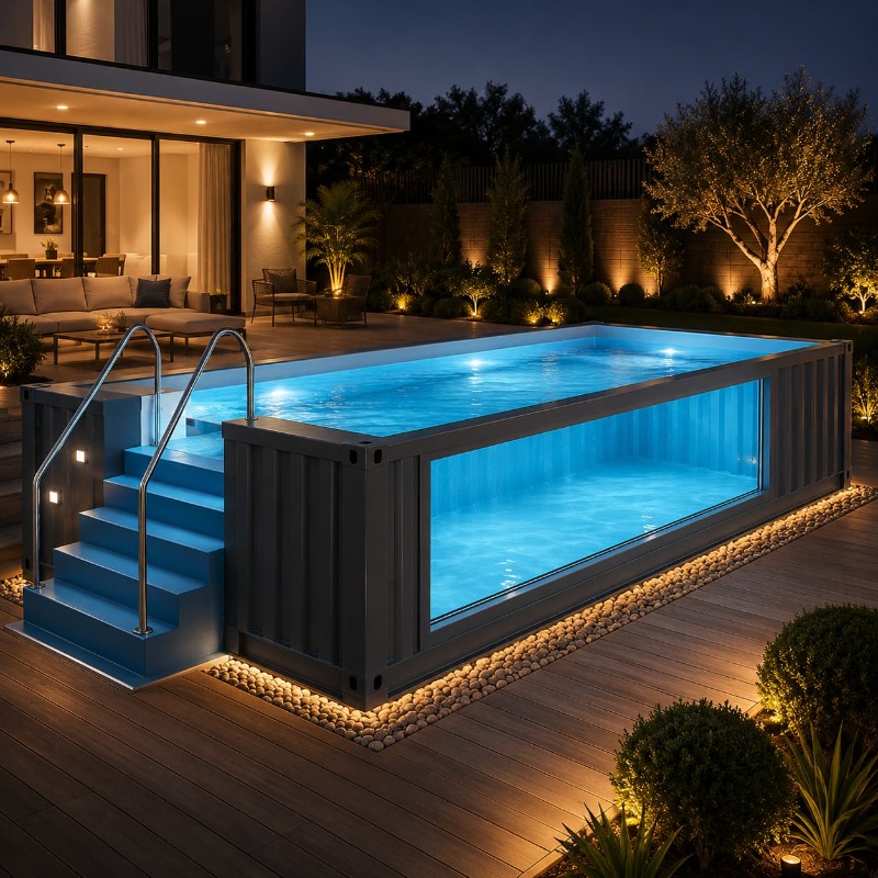 Container Pool Shipping Contai - Outdoor Lighting No Outlet review and price
