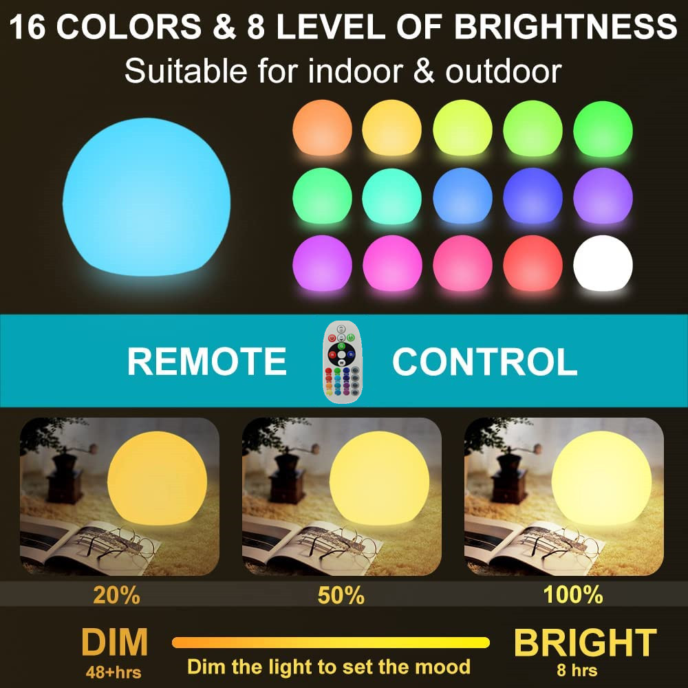 Rechargeable LED Glowing Ball  - Outdoor Lighting Gazebo review and price