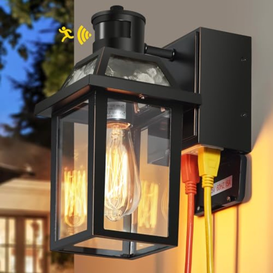 Porch Lights with GFCI Outlet, - Outdoor Lighting No Outlet review and price