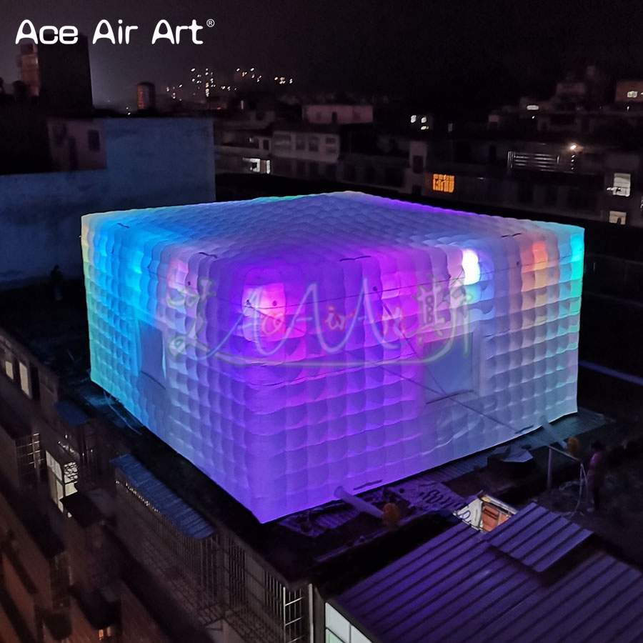 Inflatable Cube Tent with LED  - Outdoor Lighting No Outlet review and price