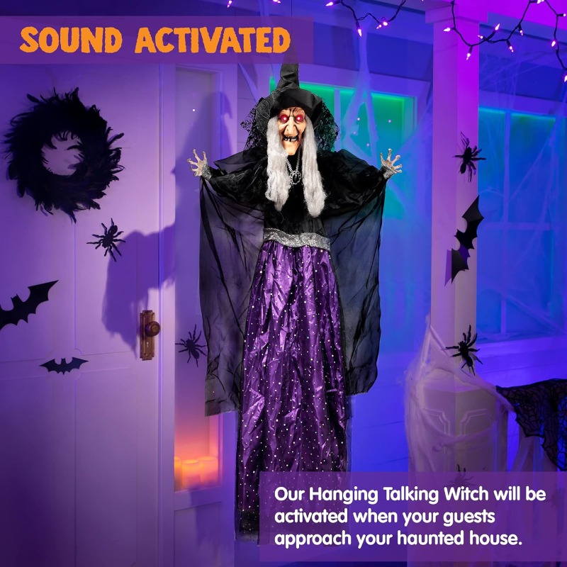 47'' Animated Witch Halloween  - Outdoor Lighting Gazebo review and price
