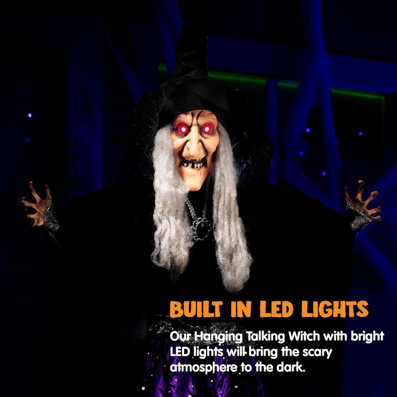 47'' Animated Witch Halloween  - Outdoor Lighting Gazebo review and price