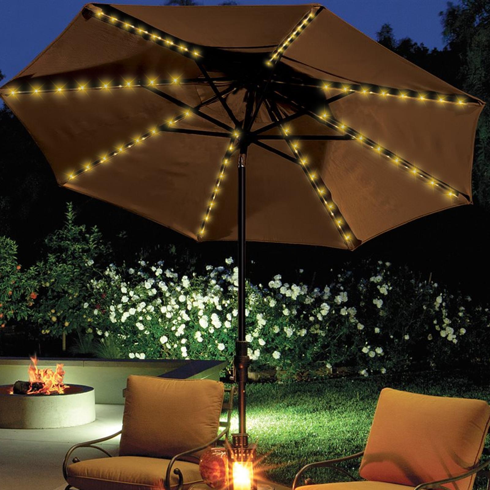 Solar Umbrella String Light 10 - Outdoor Lighting Gazebo review and price