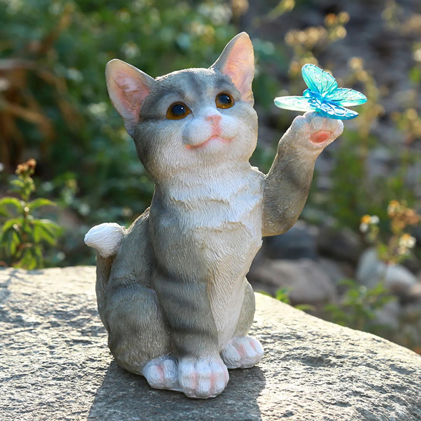 Outdoor Cat Sculpture Figurine - Outdoor Lighting Gazebo review and price