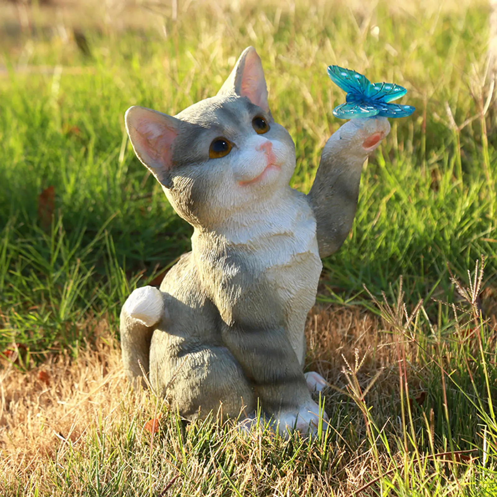 Outdoor Cat Sculpture Figurine - Outdoor Lighting Gazebo review and price